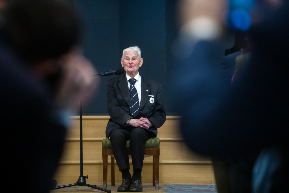 Uroczystość jubileuszowa sędziego Bogusława Nizieńskiego w Belwederze – 2 marca 2023. Fot. Sławek Kasper (IPN)