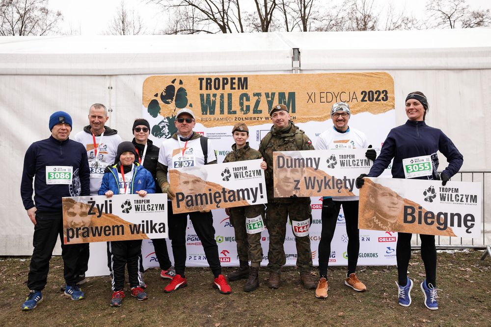 XI edycja biegu „Tropem Wilczym” w Forcie Bema – Warszawa, 5 marca 2023. Fot. Mikołaj Bujak (IPN)