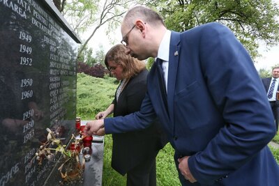 Obchody dnia Bohatera w Memoriale Ofiar Komunizmu i Ruchu Oporu w Syhocie Marmaroskim.Fot. Sławomir Kasper (IPN)
