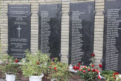 Pomnik ku czci ofiar terroru i prześladowań sowieckich z lat 1935-1938 w Dowbyszu