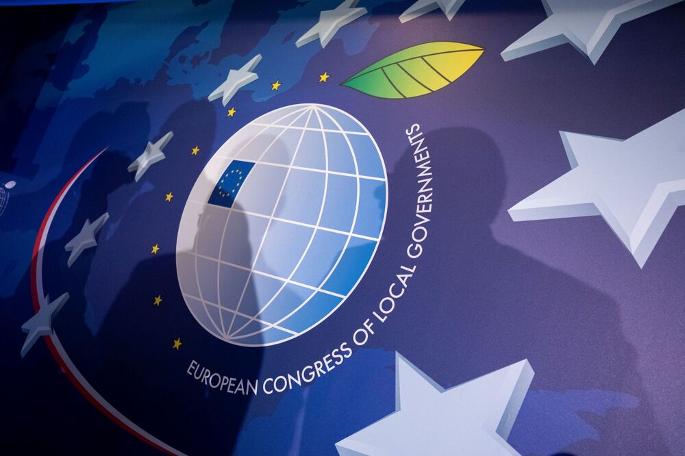 Przedstawiciele IPN na VIII Europejskim Kongresie Samorządów – Mikołajki, 7 marca 2023. Fot. Mikołaj Bujak (IPN)