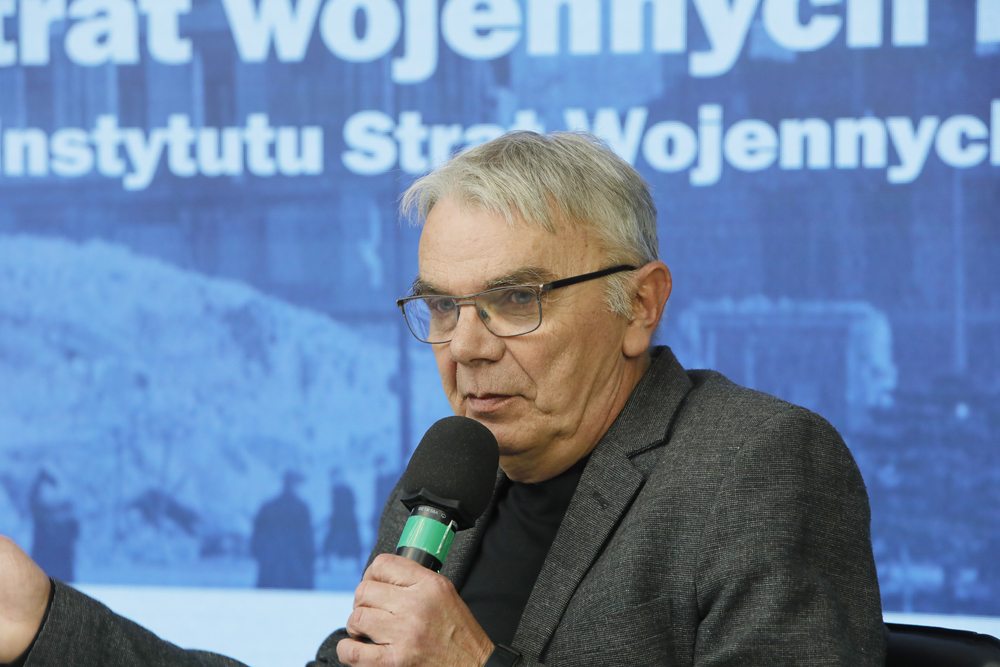 Włodzimierz Domagalski-Łabędzki. Dyskusja wokół stanu badań na temat strat wojennych – Warszawa, 6 marca 2023. Fot. Piotr Życieński (IPN)