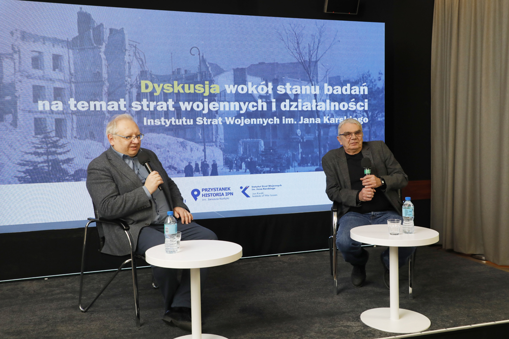 Dyskusja wokół stanu badań na temat strat wojennych – Warszawa, 6 marca 2023. Fot. Piotr Życieński (IPN)