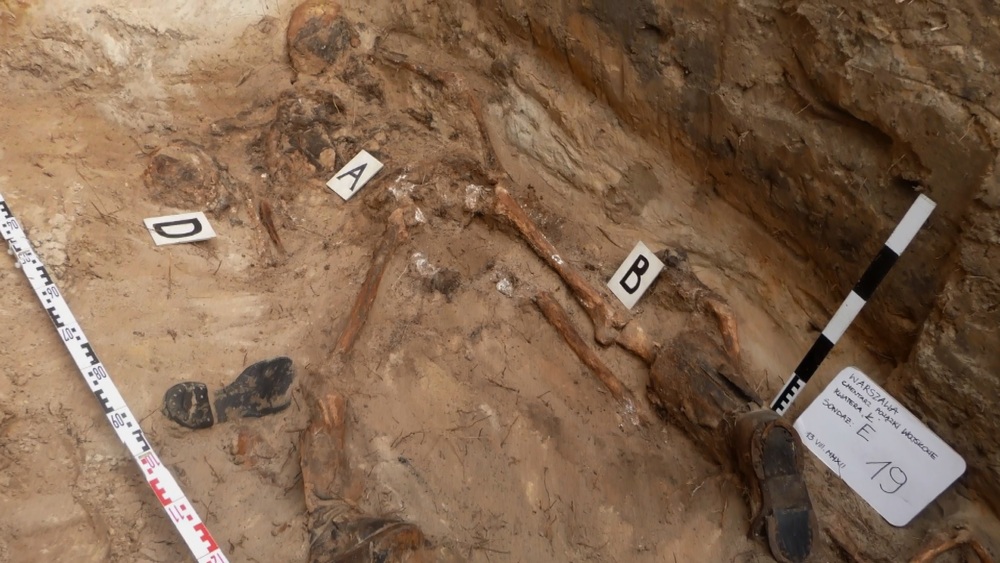 Szczątki zamordowanego żołnierza podziemia niepodległościowego