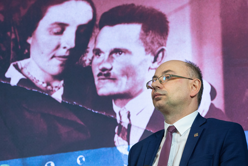 Dr Mateusz Szpytma. Spotkanie promujące „Biuletyn IPN” – Warszawa, 9 marca 2023. Fot. Mikołaj Bujak (IPN)