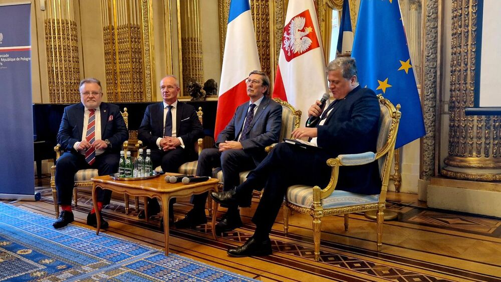 Wizyta wiceprezesa IPN dr. hab. Krzysztofa Szwagrzyka w Ambasadzie RP w Paryżu – 12 marca 2023. Fot. Andrzej Szydło (Ambasada RP w Paryżu)