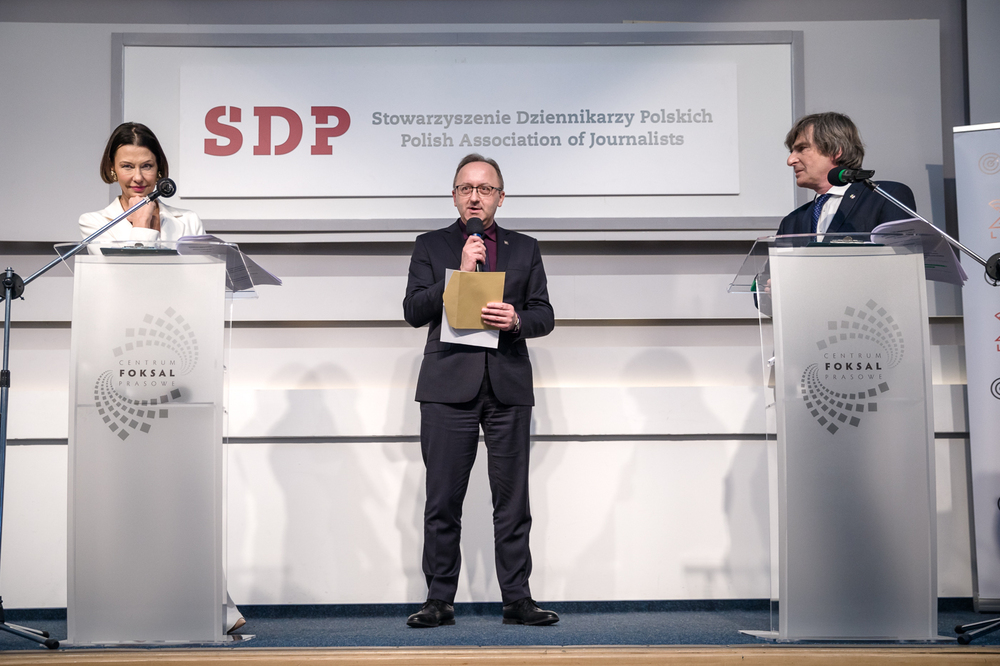 Gala wręczenia nagród Stowarzyszenia Dziennikarzy Polskich – Warszawa, 14 marca 2023. Fot. Sławek Kasper (IPN)