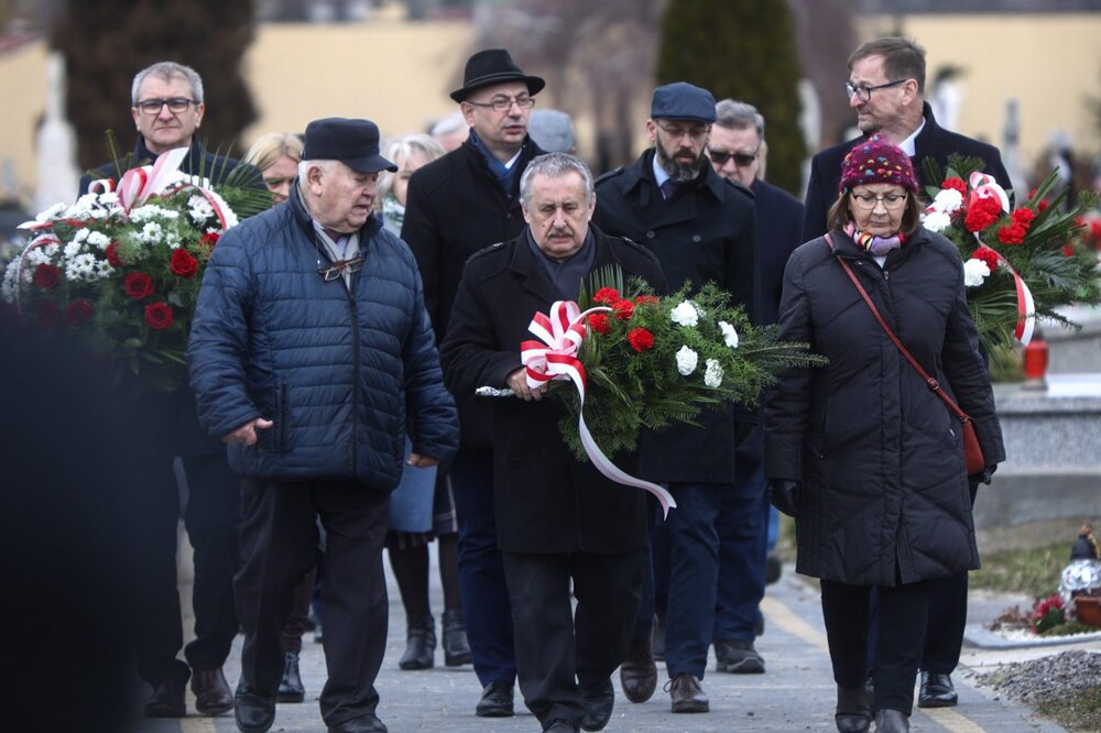 Uroczystości w Miechowie i Siedliskach upamiętniające rodzinę Baranków i ukrywanych przez nią Żydów, zamordowanych przez Niemców w 1943 r. Fot. Sławek Kasper (IPN)