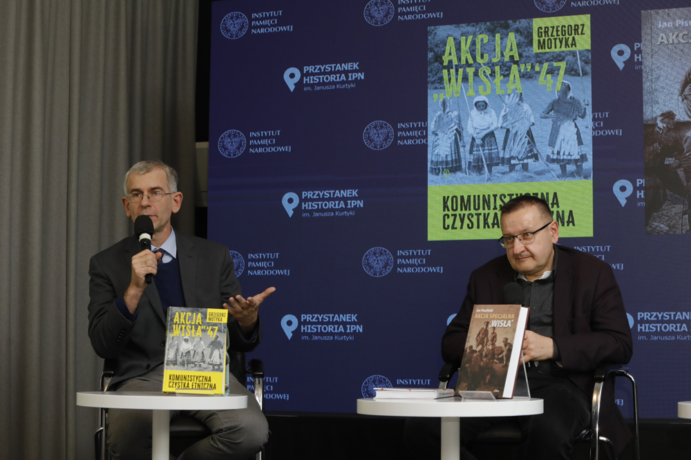 Dyskusja „Akcja »Wisła«” z cyklu „Historia zza kulis” – Warszawa, 14 marca 2023. Fot. Piotr Życieński (IPN)