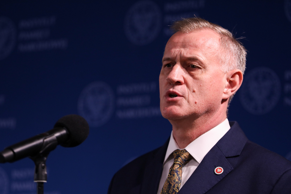 Prok. Andrzej Pozorski,  dyrektor Głównej Komisji Ścigania Zbrodni przeciwko Narodowi Polskiemu, zastępca prokuratora generalnego – Poznań, 16 marca 2023. Fot. Mikołaj Bujak (IPN)