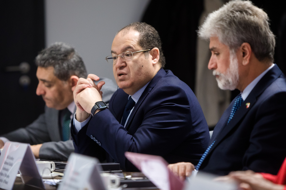 Przedstawiciele rządu i dyplomacji Państwa Palestyny z wizytą w Instytucie Pamięci Narodowej  – 17 marca 2023. Fot. Sławek Kasper (IPN)