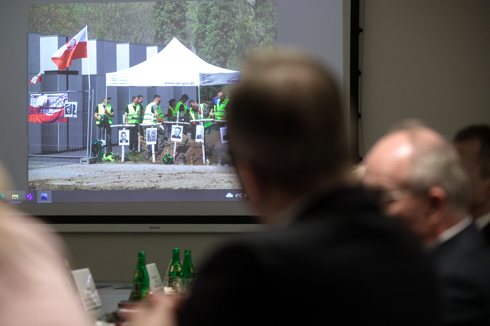 Przedstawiciele rządu i dyplomacji Państwa Palestyny z wizytą w Instytucie Pamięci Narodowej  – 17 marca 2023. Fot. Sławek Kasper (IPN)