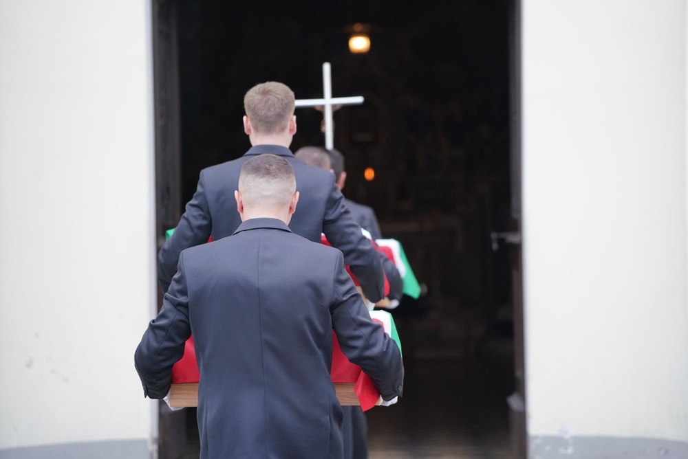 Pogrzeb żołnierzy węgierskich – Kobyłka, 23 marca 2023. Fot. Mateusz Niegowski (IPN)