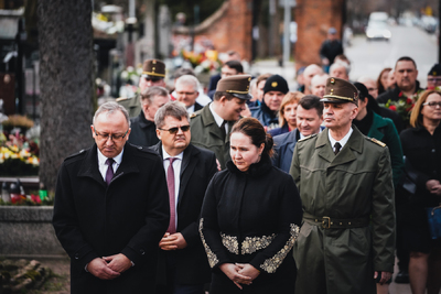 Ceremonia pogrzebowa trzech żołnierzy armii węgierskiej poległych w walkach z Armią Czerwoną – fot. MN/BUWiM