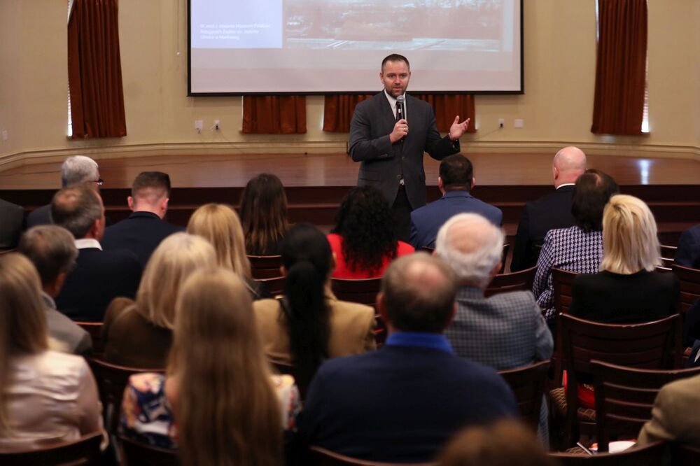 Spotkanie ze społecznością polonijną – Houston, 26 marca 2023. Fot. Mikołaj Bujak (IPN)