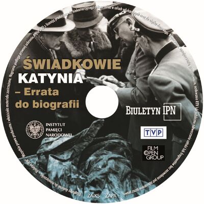 Okładka płyty DVD z filmem „Świadkowie Katynia”
