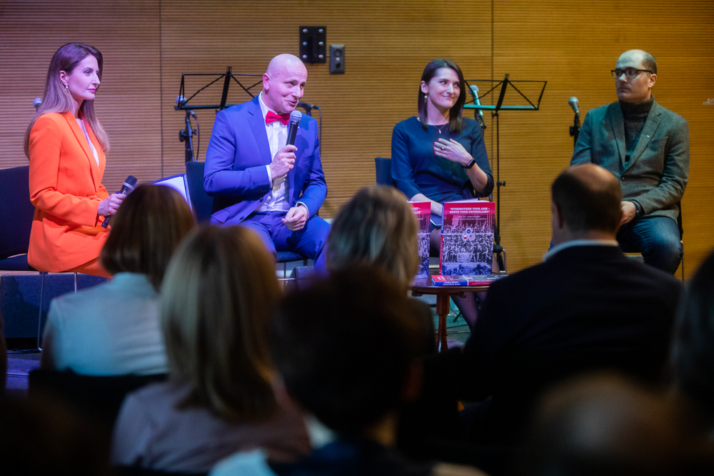 Promocja albumu „»Ramię krzep – Ojczyźnie służ«. 135 rocznica powstania Sokolstwa Polskiego w Ameryce” – Warka, 28 marca 2023. Fot. Sławek Kasper (IPN)