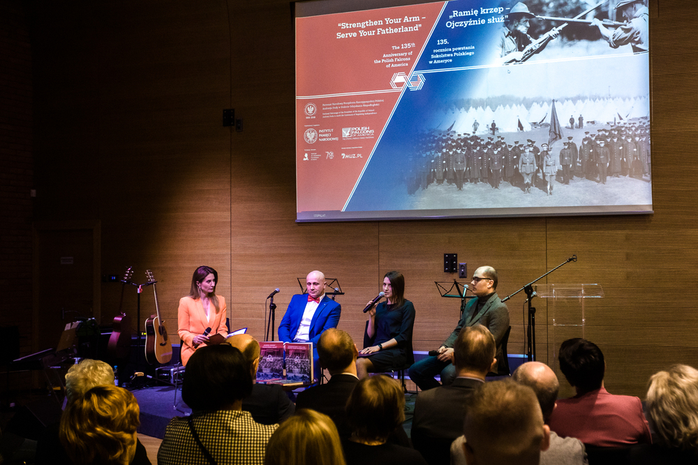 Promocja albumu „»Ramię krzep – Ojczyźnie służ«. 135 rocznica powstania Sokolstwa Polskiego w Ameryce” – Warka, 28 marca 2023. Fot. Sławek Kasper (IPN)