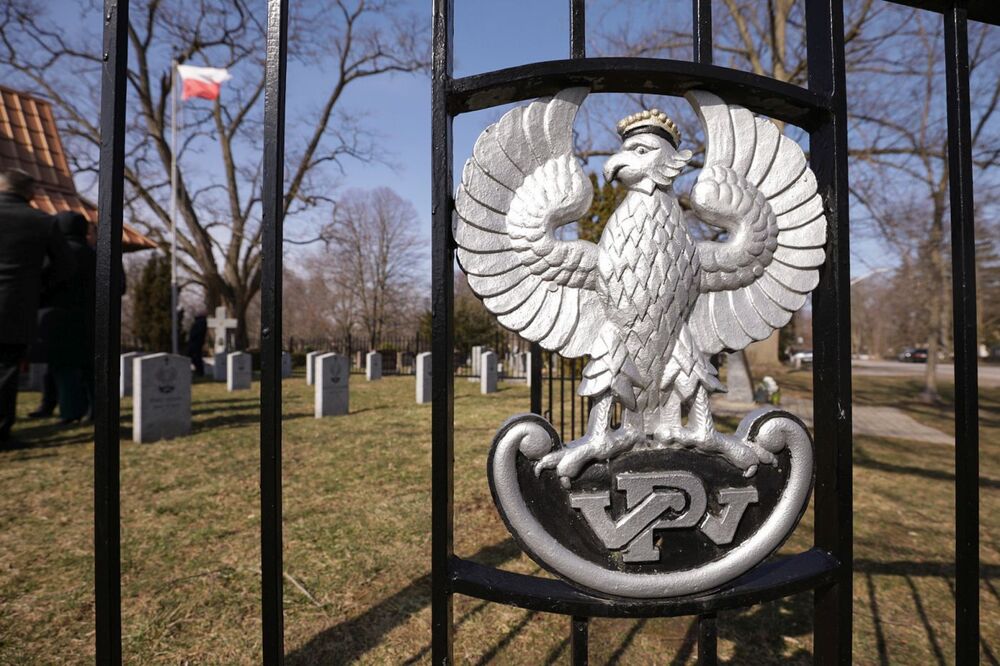 Cmentarz w Niagara-on-the-Lake, gdzie spoczywają polscy ochotnicy do armii gen. Hallera – 29 marca 2023. Fot. Mikołaj Bujak (IPN)