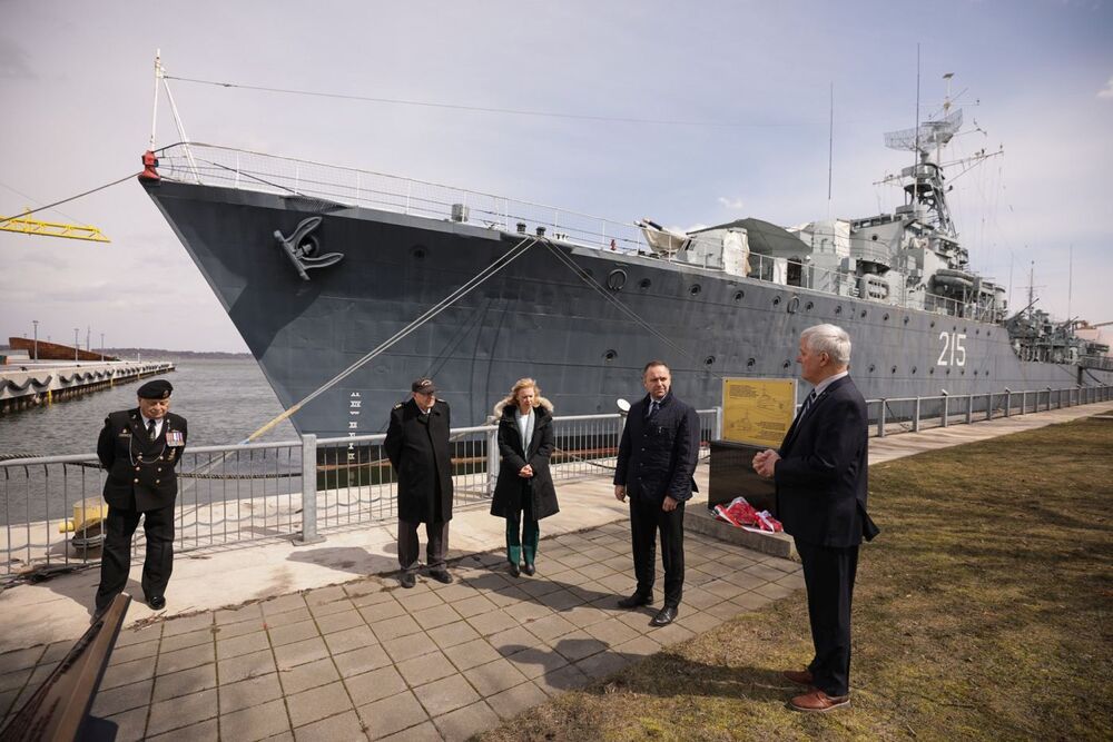 Zwiedzanie okrętu-muzeum HMCS „Haida” w Hamilton – 29 marca 2023. Fot. Mikołaj Bujak (IPN)