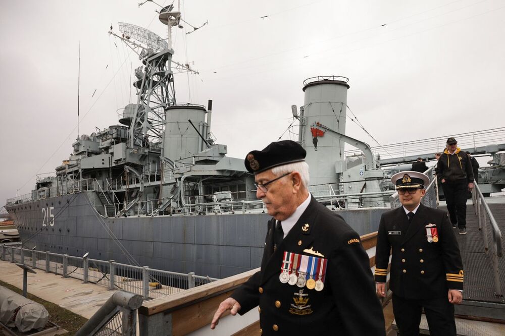 Zwiedzanie okrętu-muzeum HMCS „Haida” w Hamilton – 29 marca 2023. Fot. Mikołaj Bujak (IPN)