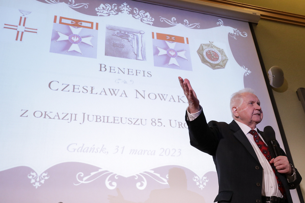 Benefis Czesława Nowaka – Gdańsk, 31 marca 2023. Fot. Mikołaj Bujak (IPN)