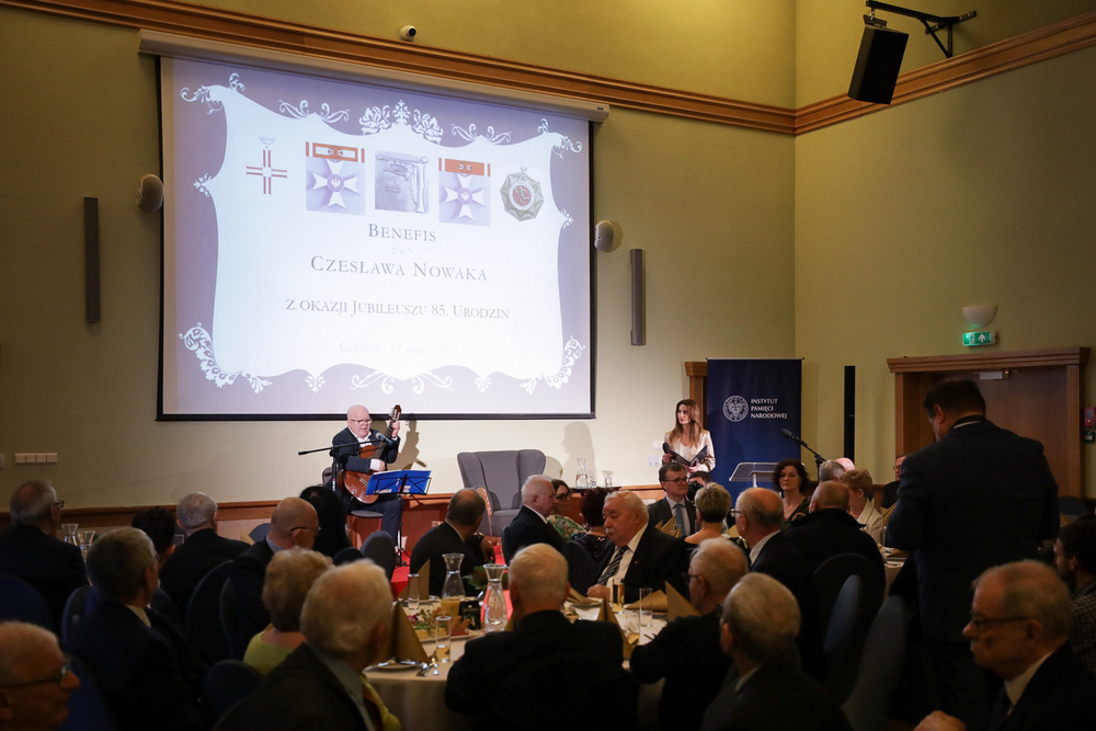 Benefis Czesława Nowaka – Gdańsk, 31 marca 2023. Fot. Mikołaj Bujak (IPN)