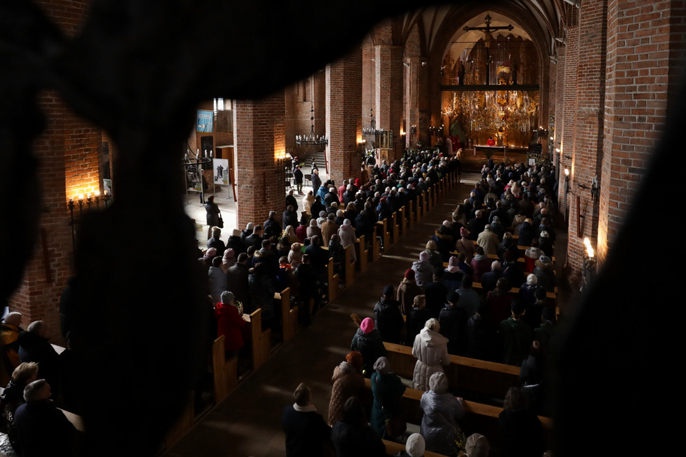 Msza w kościele św. Brygidy – Gdańsk, 2 kwietnia 2023. Fot. Mikołaj Bujak (IPN)