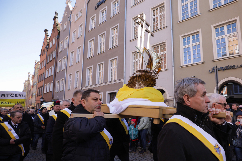 „Marsz Wdzięczności” w 18. rocznicę śmierci Jana Pawła II – Gdańsk, 2 kwietnia 2023. Fot. Mikołaj Bujak (IPN)