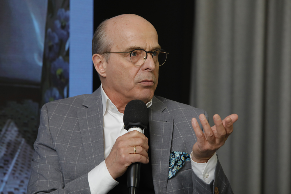 „Rozkaz zabić księdza! – polityczne zabójstwo ks. Franciszka Blachnickiego” – spotkanie z cyklu „Tajemnice bezpieki”. Na zdj. Jan Pospieszalski – 31 marca 2023. Fot. Piotr Życieński (IPN)