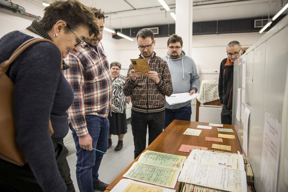 Archiwiści PAN z wizytą w Archiwum IPN – Warszawa, 3 kwietnia 2023. Fot. Katarzyna Adamów (IPN)