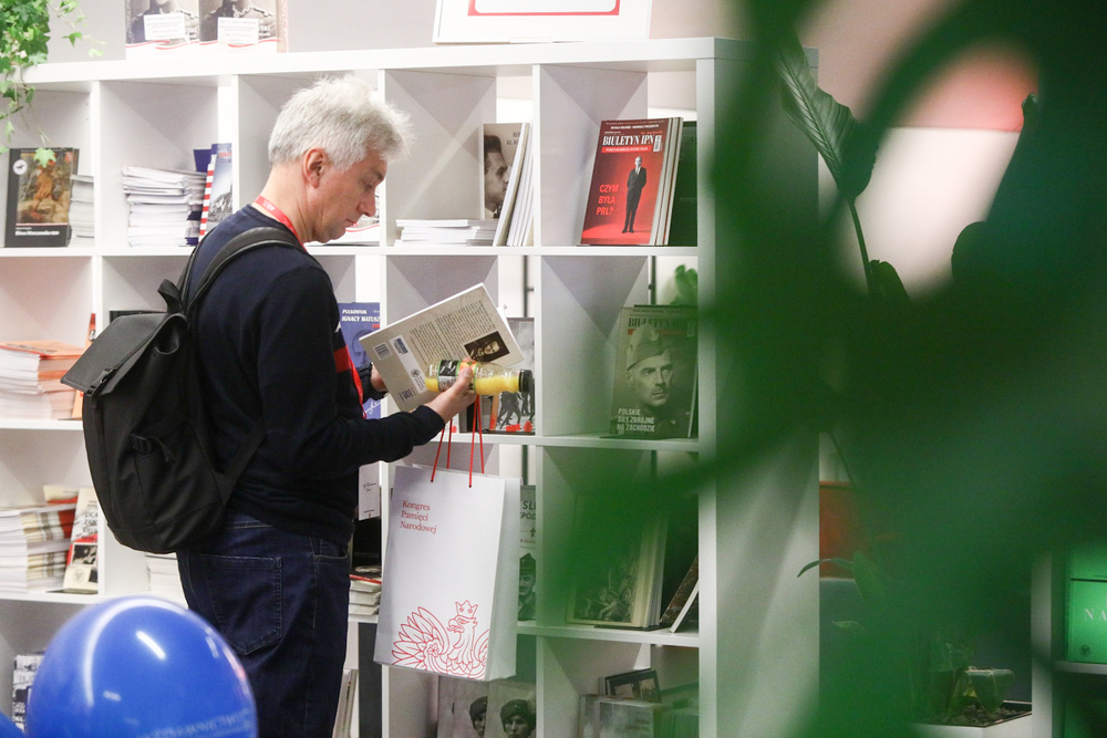 Strefa Wydawnictwa IPN na Kongresie Pamięci Narodowej – Warszawa, 13 kwietnia 2023. Fot. Sławek Kasper (IPN)