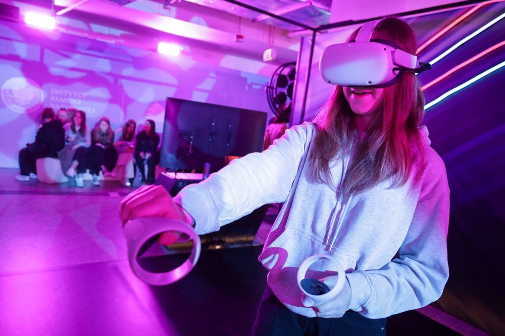 Strefa Nowych Technologii podczas Kongresu Pamięci Narodowej – Warszawa, 14 kwietnia 2023. Fot. Mikołaj Bujak (IPN)