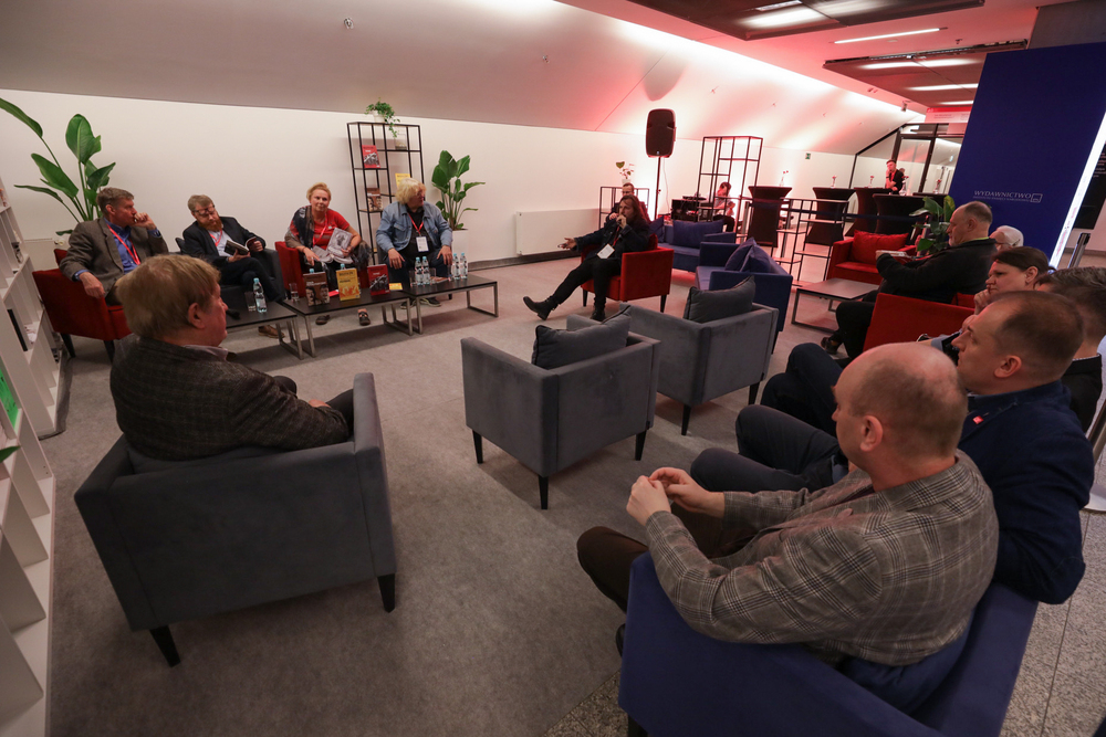 Spotkanie z „Biuletynem IPN” podczas Kongresu Pamięci Narodowej – Warszawa, 14 kwietnia 2023. Fot. Mikołaj Bujak (IPN)