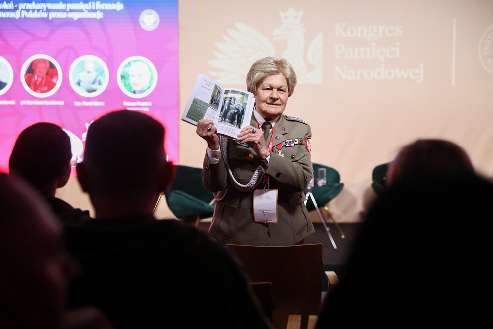 Panel dyskusyjny „Sztafeta pokoleń - przekazywanie pamięci i formacja kolejnych generacji Polaków przez organizacje społeczne” – Warszawa, 15 kwietnia 2023. Fot. Sławek Kasper (IPN)