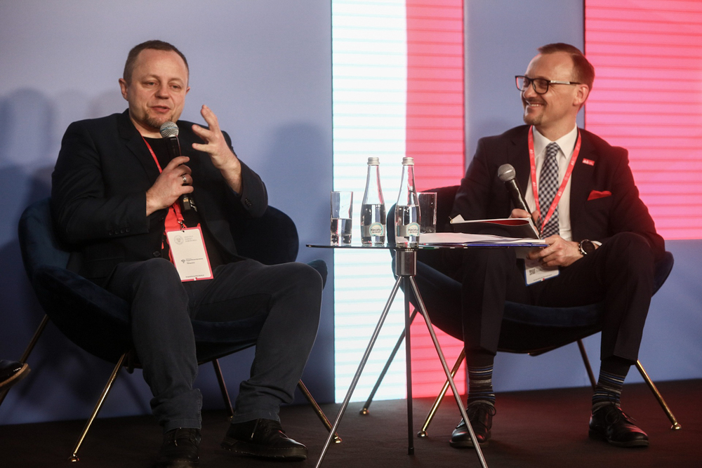 Panel dyskusyjny „Transformacja ustrojowa w Polsce – mechanizmy, osiągnięcia, zaniechania okiem publicystów” – Warszawa, 15 kwietnia 2023. Fot. Sławek Kasper (IPN)