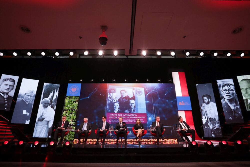 Panel dyskusyjny „Sprawiedliwość okresu przemian” – Warszawa, 15 kwietnia 2023. Fot. Mikołaj Bujak (IPN)