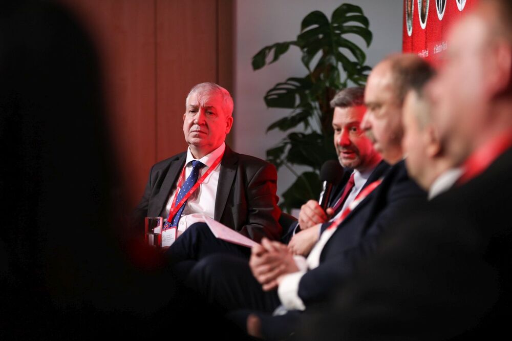 Panel dyskusyjny „Dziedzictwo i fenomen »Solidarności« oraz opozycji antykomunistycznej lat siedemdziesiątych i osiemdziesiątych XX wieku” – Warszawa, 15 kwietnia 2023. Fot. Mikołaj Bujak (IPN)