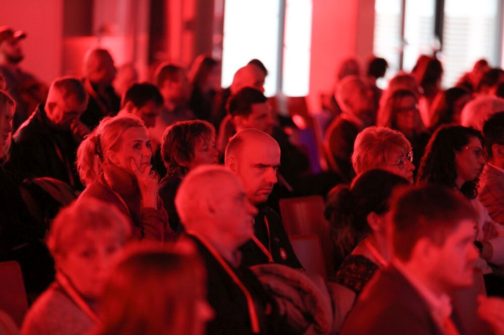 Panel dyskusyjny „Transformacja ustrojowa w Polsce – mechanizmy, osiągnięcia, zaniechania okiem naukowców” – Warszawa, 15 kwietnia 2023. Fot. Mikołaj Bujak (IPN)