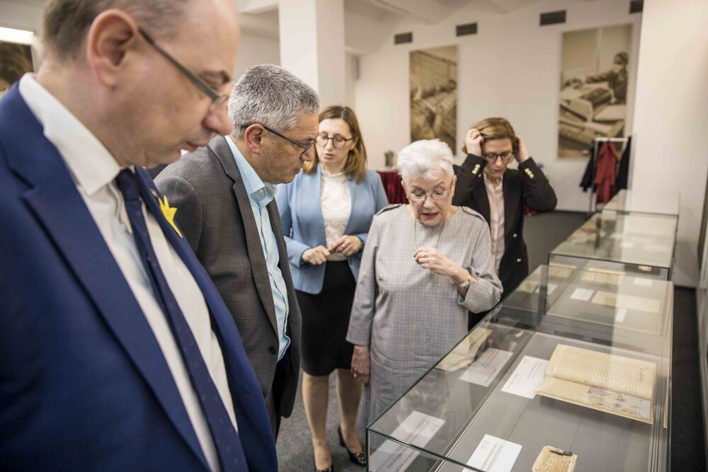 Przedstawiciele Archiwum Akademii Ministerstwa Spraw Wewnętrznych Gruzji w Archiwum IPN – Warszawa, 18 kwietnia 2023. Fot. Katarzyna Adamów (IPN)