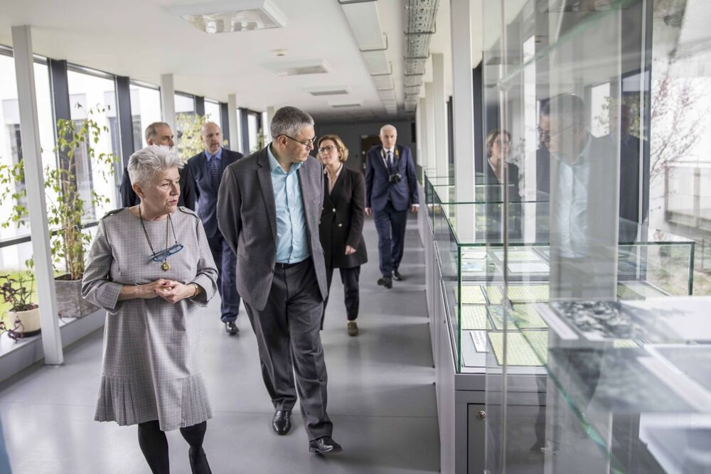 Przedstawiciele Archiwum Akademii Ministerstwa Spraw Wewnętrznych Gruzji w Archiwum IPN – Warszawa, 18 kwietnia 2023. Fot. Katarzyna Adamów (IPN)