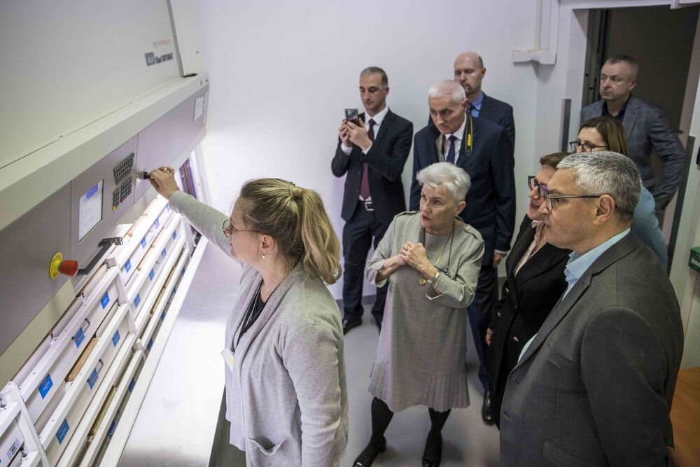 Przedstawiciele Archiwum Akademii Ministerstwa Spraw Wewnętrznych Gruzji w Archiwum IPN – Warszawa, 18 kwietnia 2023. Fot. Katarzyna Adamów (IPN)