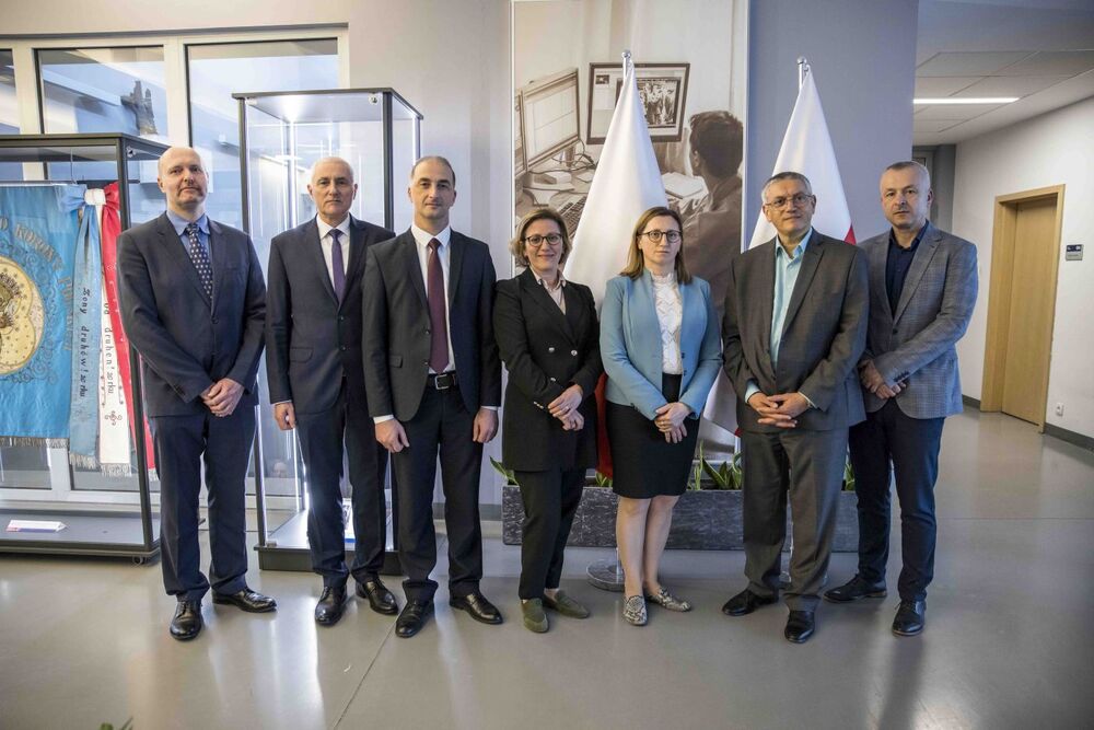 Przedstawiciele Archiwum Akademii Ministerstwa Spraw Wewnętrznych Gruzji w Archiwum IPN – Warszawa, 18 kwietnia 2023. Fot. Katarzyna Adamów (IPN)