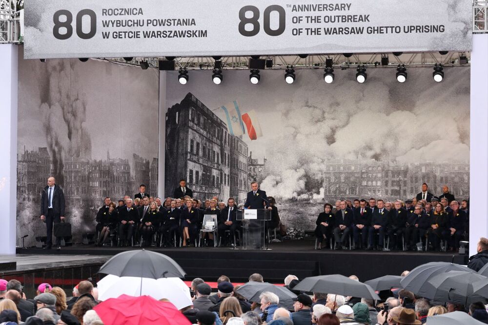 Obchody 80. rocznicy powstania w getcie warszawskim – Warszawa, 19 kwietnia 2023. Fot. Mikołaj Bujak (IPN)