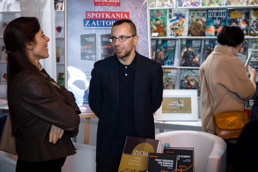 XXVIII Targi Wydawców Katolickich w Arkadach Kubickiego w Warszawie – 20–23 kwietnia 2023. Fot. Sławek Kasper (IPN)