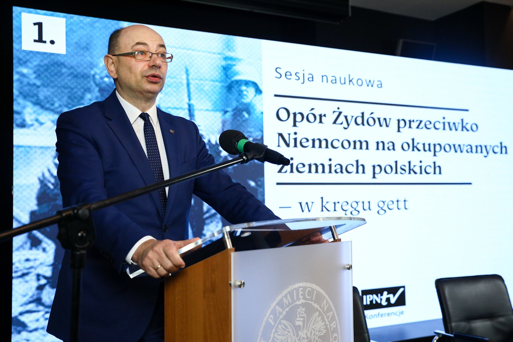 Konferencja naukowa „Opór Żydów przeciwko Niemcom na okupowanych ziemiach polskich” – Warszawa, 21 kwietnia 2023. Fot. Sławek Kasper (IPN)