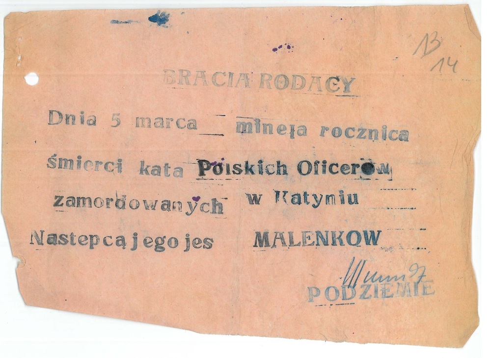 Ulotka „Białych Banitów”