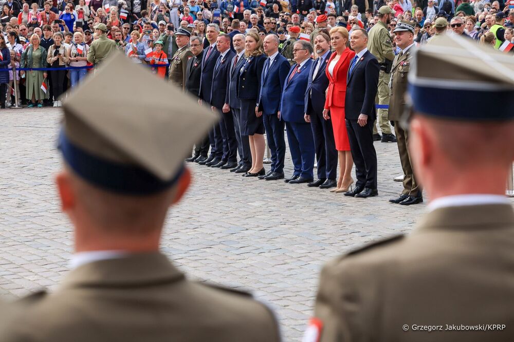 Obchody Dnia Flagi Rzeczypospolitej Polskiej – Warszawa, 2 maja 2023. Fot. Grzegorz Jakubowski/KPRP