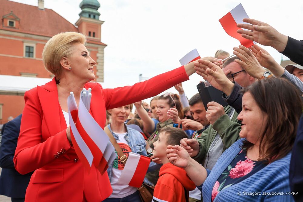 Obchody Dnia Flagi Rzeczypospolitej Polskiej – Warszawa, 2 maja 2023. Fot. Grzegorz Jakubowski/KPRP