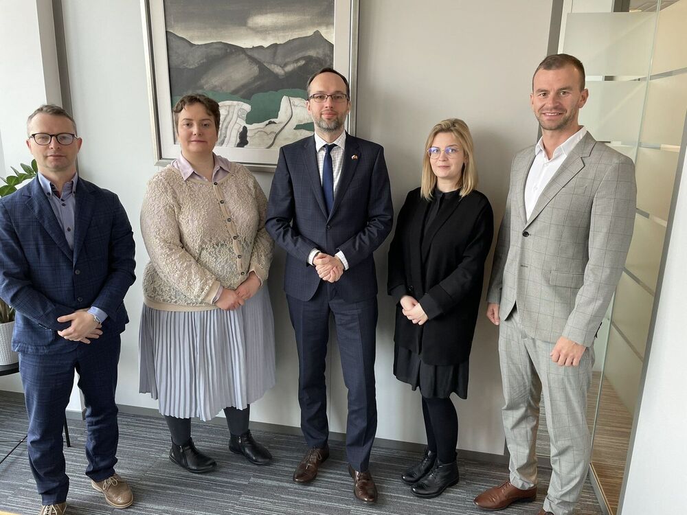 Spotkanie z ambasadorem Rafałem Siemianowskim i konsul generalną Dagmarą Jasińską. Fot. Paweł Rudaś (IPN)